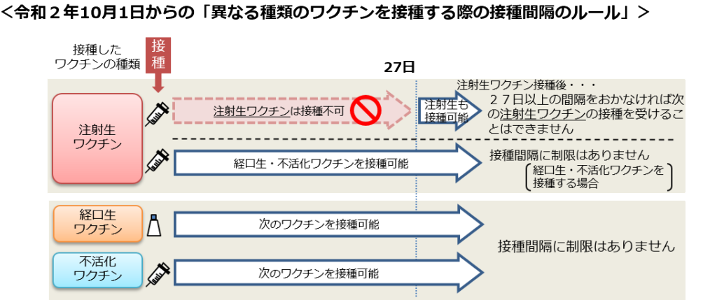 Explanatory image of the vaccination schedule
