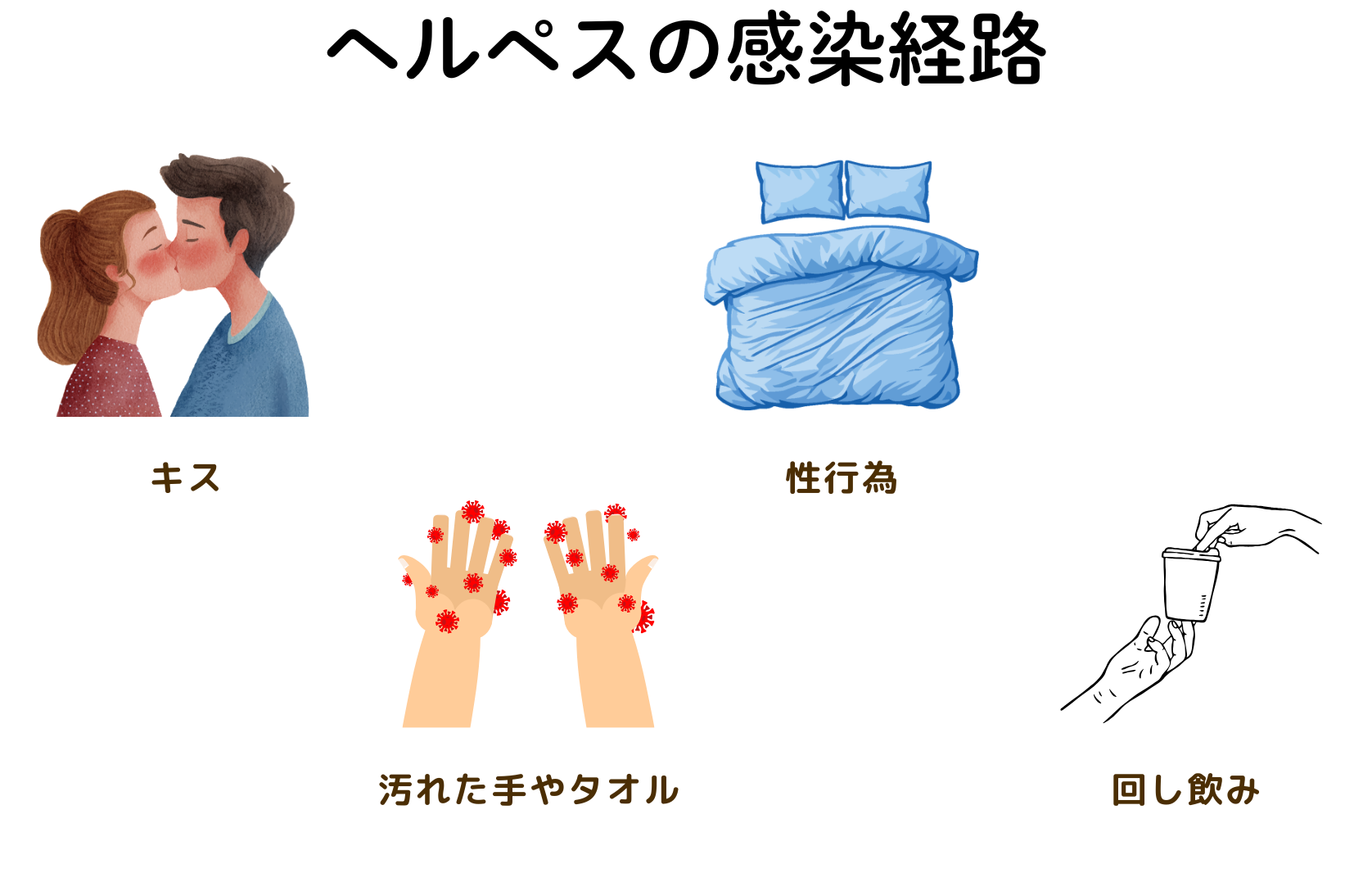 ヘルペス感染経路